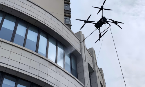 MYUAV FC30X Tethered Drone：High-rise building cleaning is no longer a problem!