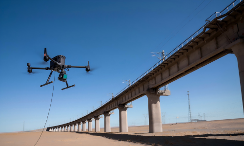 MYUAV Bridge Inspection Drone Tethered System