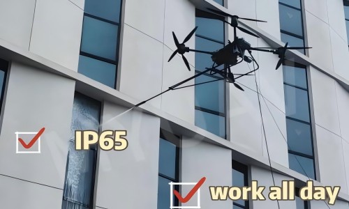 MYUAV Double tethered Aerial building cleaning drone